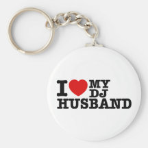 Jag älskar min dj-make nyckelringar