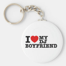 Jag älskar min dj-pojkvän nyckelringar
