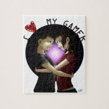 Jag älskar min Gamer Jigsaw Puzzle