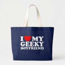 Jag älskar min Geeky pojkvän Tote Bag