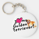 Jag älskar min guld- Retriever! Nyckel Ringar