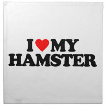 JAG ÄLSKAR MIN HAMSTER NÄSDUKAR