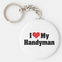 Jag älskar min handyman Keychain Nyckel Ring