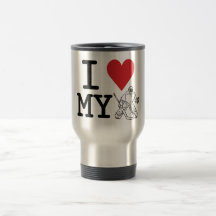 Jag älskar min hockeyGoalietravel mug Kaffe Muggar