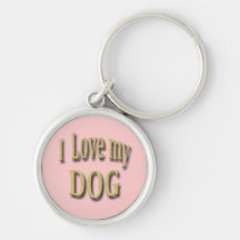 Jag älskar min hund nyckel ring