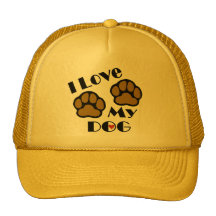 Jag älskar min hundbaseballmössa trucker kepsar