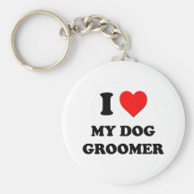 Jag älskar min hundGroomer Nyckel Ring