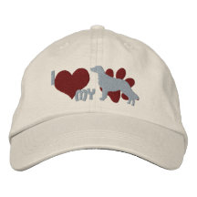 Jag älskar min Lägenhet-Jackade Retriever Broderade Kepsar