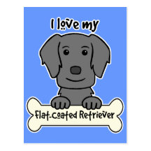 Jag älskar min Lägenhet-Jackade Retriever Vykort