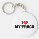 Jag älskar min lastbil Keychain Nyckel Ring