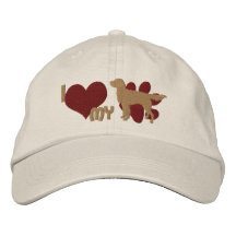 Jag älskar min Llewellin setteren broderade hatt (