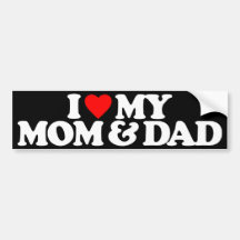 JAG ÄLSKAR MIN MAMMA & PAPPA BILDEKALER