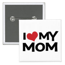 Jag älskar min mamma som mors dag knäppas pins