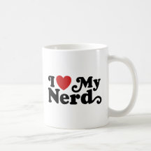 Jag älskar min Nerd Kaffe Koppar