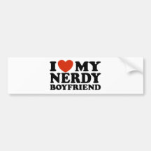Jag älskar min Nerdy pojkvän Bildekaler