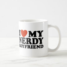 Jag älskar min Nerdy pojkvän Kaffe Muggar