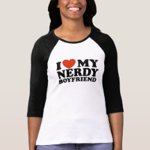 Jag älskar min Nerdy pojkvän Tee Shirt