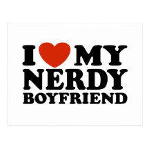 Jag älskar min Nerdy pojkvän Vykort