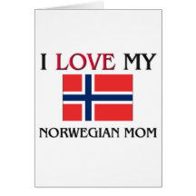 Jag älskar min norska mamma kort