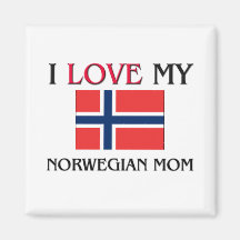 Jag älskar min norska mamma magneter
