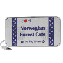 Jag älskar min norska skogkatter (åtskilliga katte bärbarahögtalare