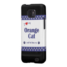 Jag älskar min orange katt (den Male katten) Galaxy S2 Fodral