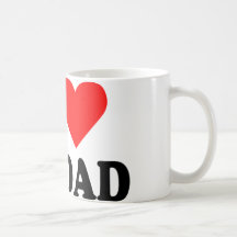 Jag älskar min pappa kaffe kopp
