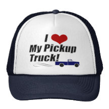 Jag älskar min pickupa lastbil, truckerkeps