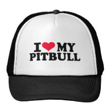 Jag älskar min Pitbull Baseball Hat