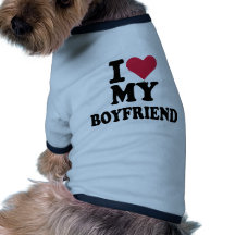 Jag älskar min pojkvän hund tshirt