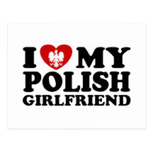 Jag älskar min polska flickvän vykort