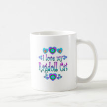 Jag älskar min Ragdoll katt Kaffe Kopp