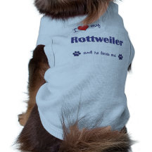 Jag älskar min Rottweiler (den Male hunden) Hund Tröja
