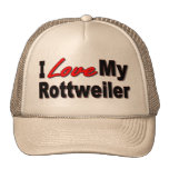Jag älskar min Rottweiler hundgåvor och dräkt Kepsar