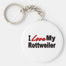 Jag älskar min Rottweiler hundgåvor och dräkt Nyckelringar