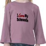 Jag älskar min Schnoodle hundgåvor och dräkt Tee Shirt