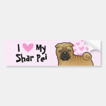 Jag älskar min Shar Pei Bildekaler