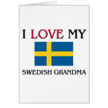 Jag älskar min svenska mormor kort