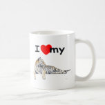 Jag älskar min tiger (för ljust) kaffe mugg