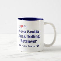 Jag älskar min Tolling Retriever för den Nova Scot Kaffe Mugg