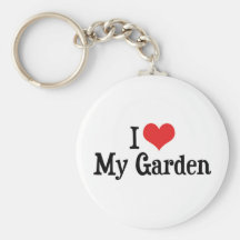 Jag älskar min trädgårds- Keychain Nyckel Ring