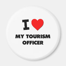 Jag älskar min turism kommenderar kylskåpsnagnet