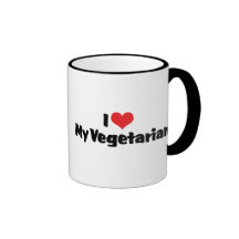 Jag älskar min vegetarian kaffe koppar