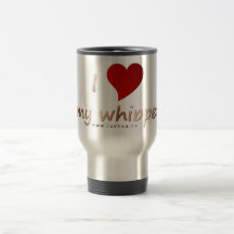 Jag älskar min whippettravel mug kaffe koppar