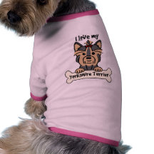 Jag älskar min Yorkshire Terrier Hund Tshirt