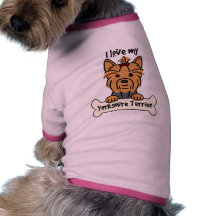 Jag älskar min Yorkshire Terrier Hund Tshirt