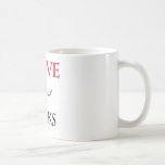 Jag älskar Minks Kaffe Mugg