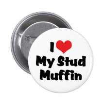 Jag älskar mitt dubbar muffinen knappar