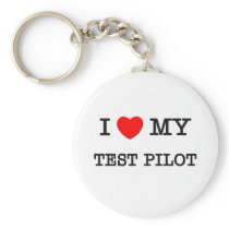 Jag älskar mitt TESTAR PILOT- nyckelringar