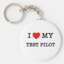 Jag älskar mitt TESTAR PILOT- Nyckel Ringar